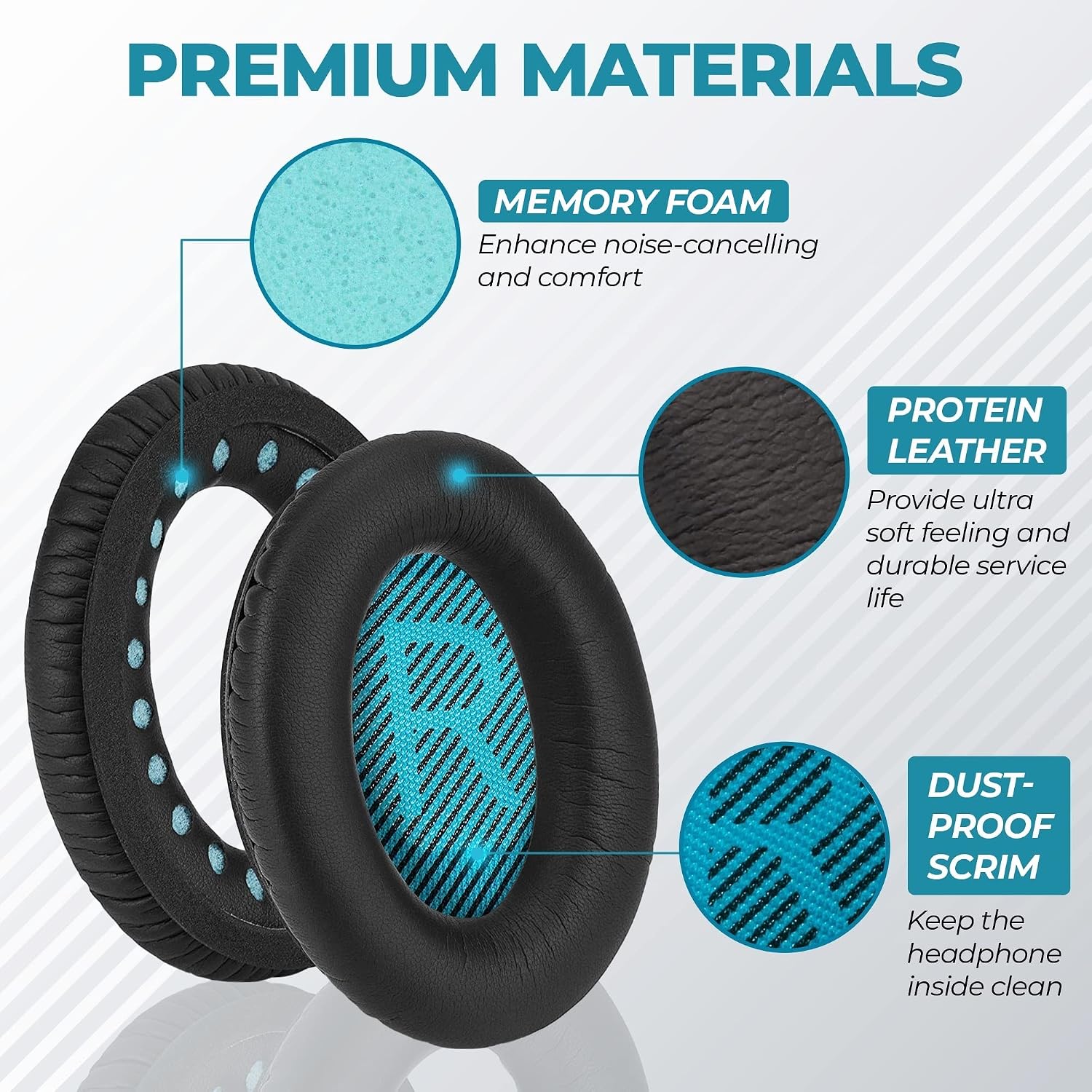 Thumbnail 3 de Replacement Earpads for Bose QC35 memory foam