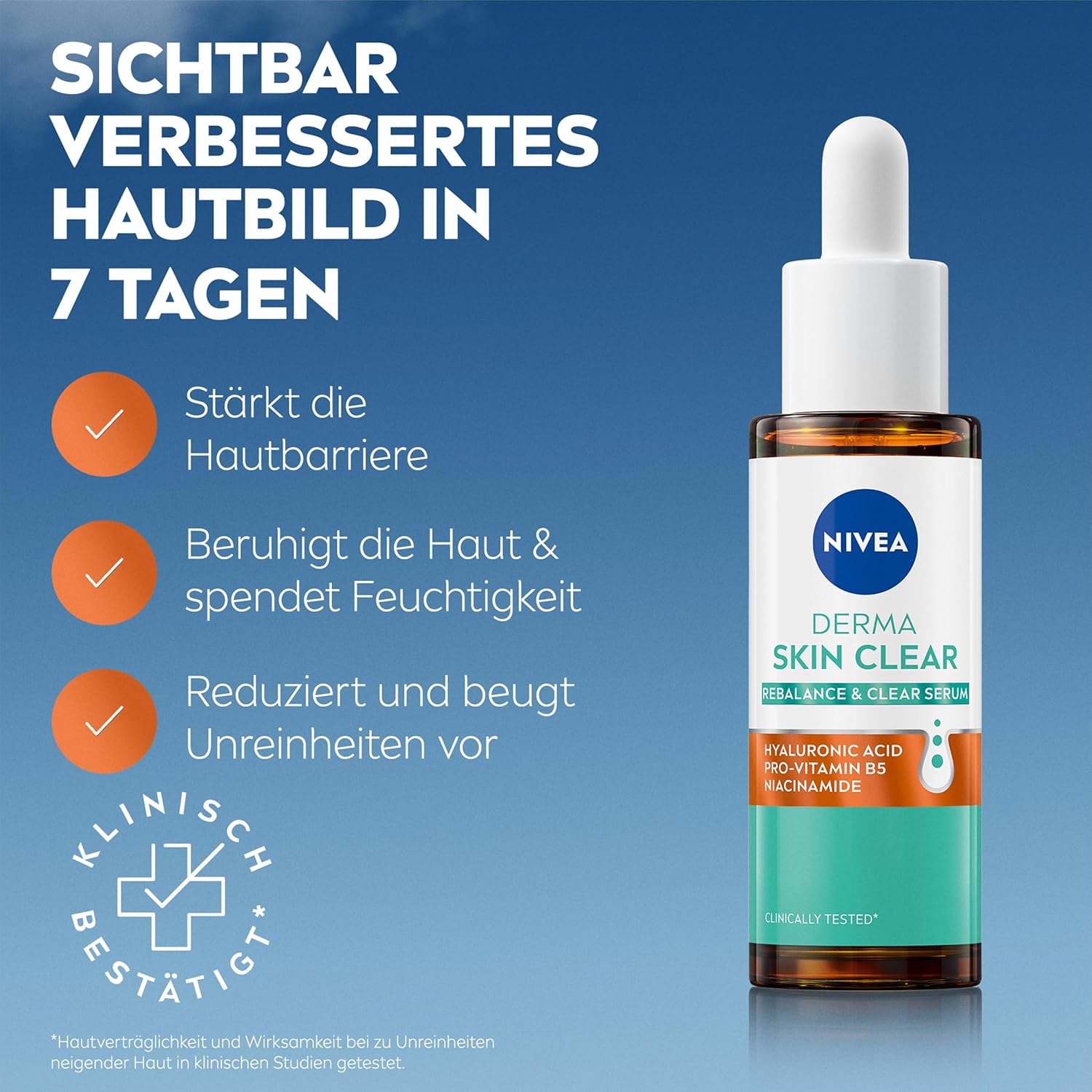 Thumbnail 2 de NIVEA Derma Skin Clear Routine Set mit Rebalance & Clear Serum, Nachtpeeling Serum & Waschgel (für unreine Haut)