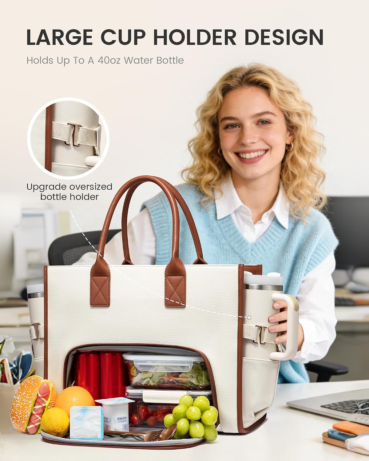Thumbnail 1 de LOVEVOOK Work Tote Bag 17 Inch