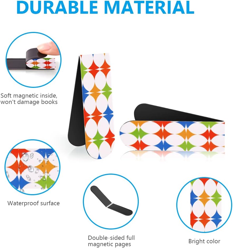 Detalle de Vicloon 30 sztuk-styl geometryczny magnetische paginamarkeerders, 30 stuks