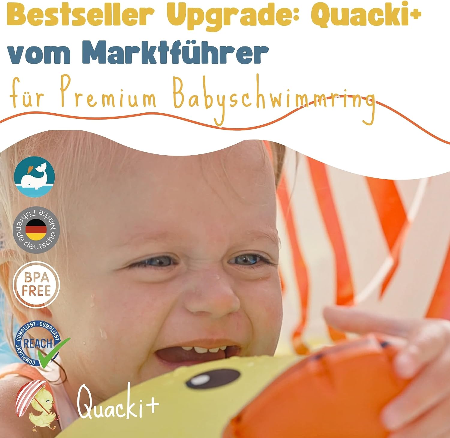 Detalle 2 de EDWEKIN Premium Baby-Schwimmring mit UV-Schutz 50+