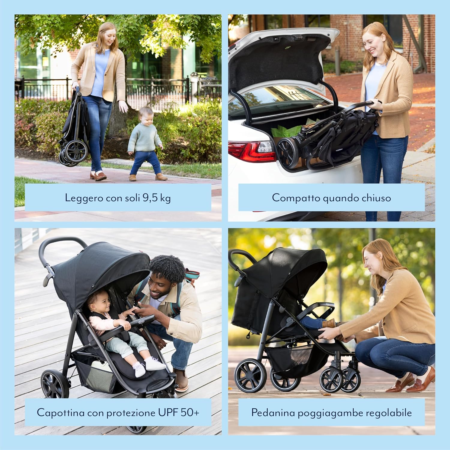 Thumbnail 2 de Graco EeZeFold: Passeggino leggero 0–15 kg con chiusura ultrarapida e seduta completa