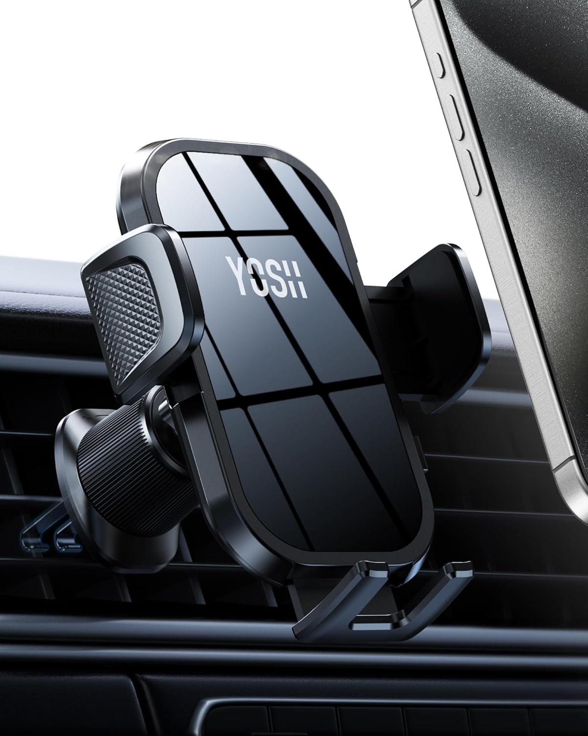 Thumbnail 6 de YOSH Car Phone Holder for Air Vent with Reinforced Spring Clip – universal dashboard cradle