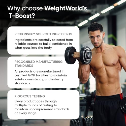 Thumbnail 7 de WeightWorld Testosterone Supplements for Men – 180 Vegan Tablets (3 Months Supply)