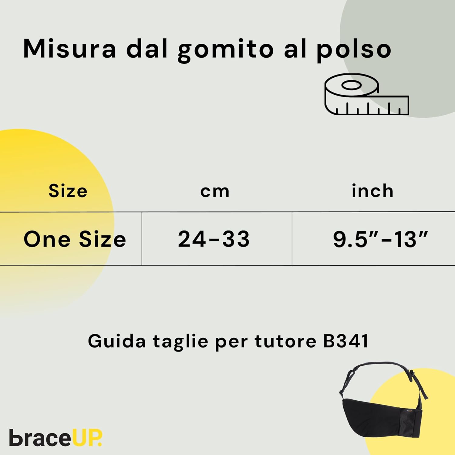 Thumbnail 5 de BraceUP Tutore Braccio per spalla e braccio destro/sinistro con fascia regolabile e supporto per pollice