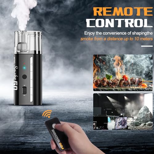 Detalle 2 de LENSGO SMOKE GO : machine à fumée portable 30W – 5 modes pour photo et vidéo