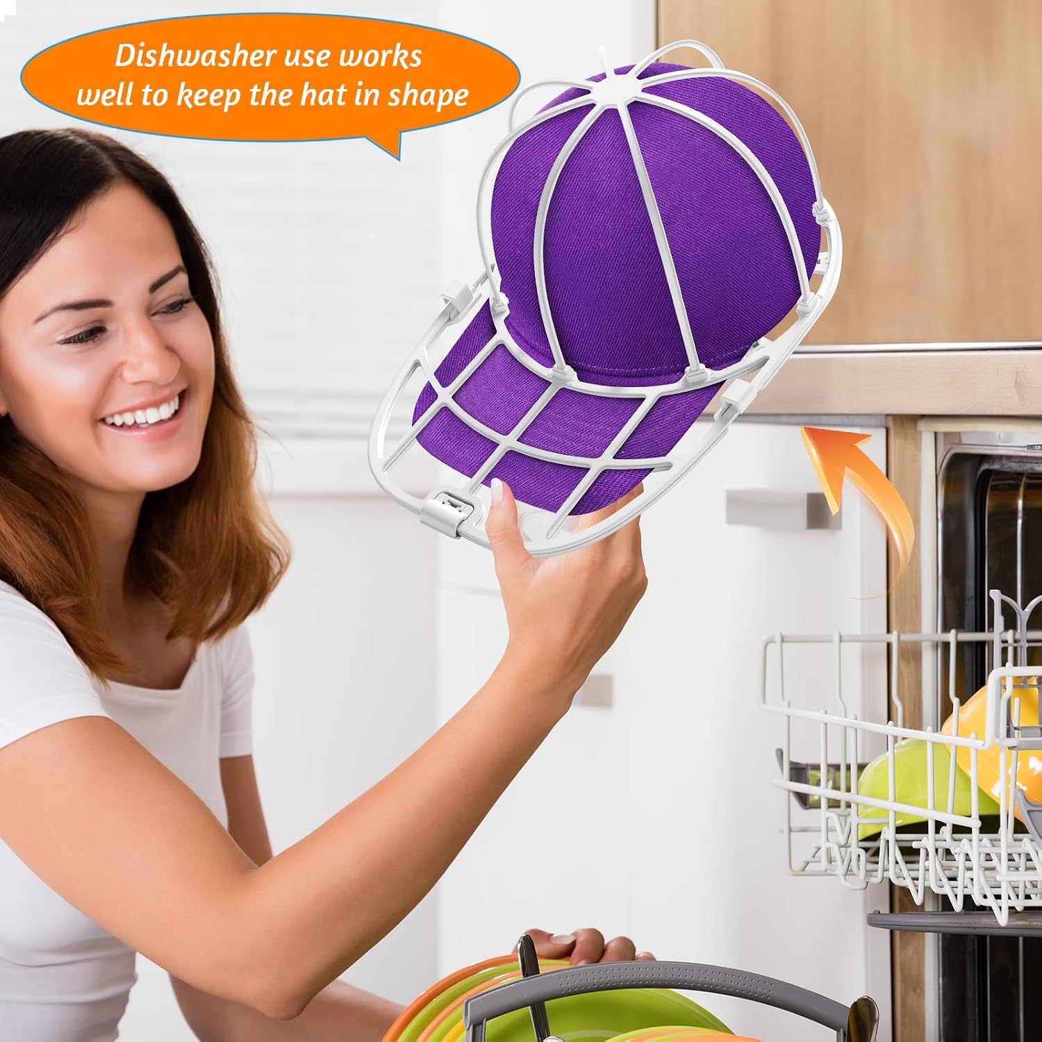 Detalle de Hat Washer for Washing Machine Hat Washer Cage — Basebal Cap Cleaner