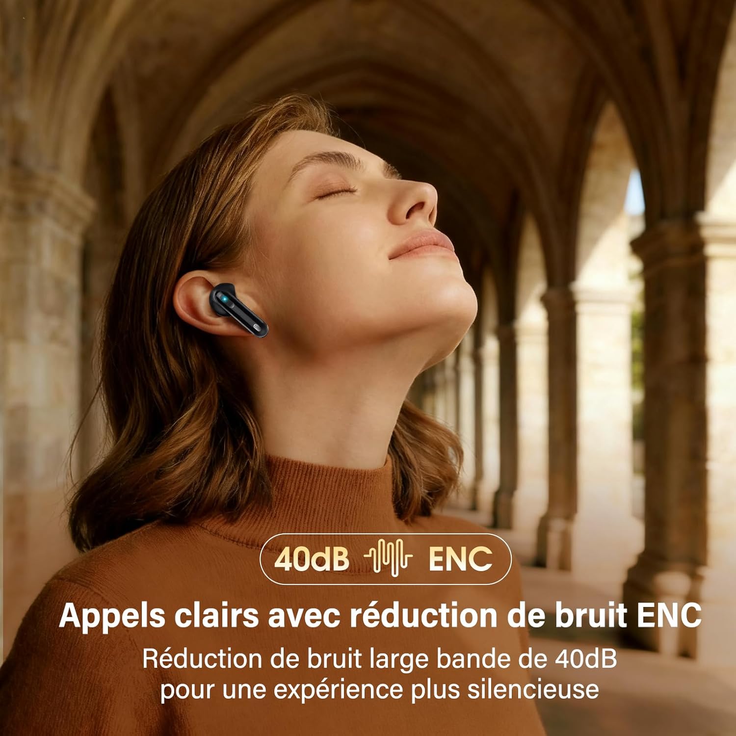 Thumbnail 2 de Écouteurs Bluetooth BD88 sans fil 5.4 – Hi‑Fi, ANC Ambiant ENC, 45 h total