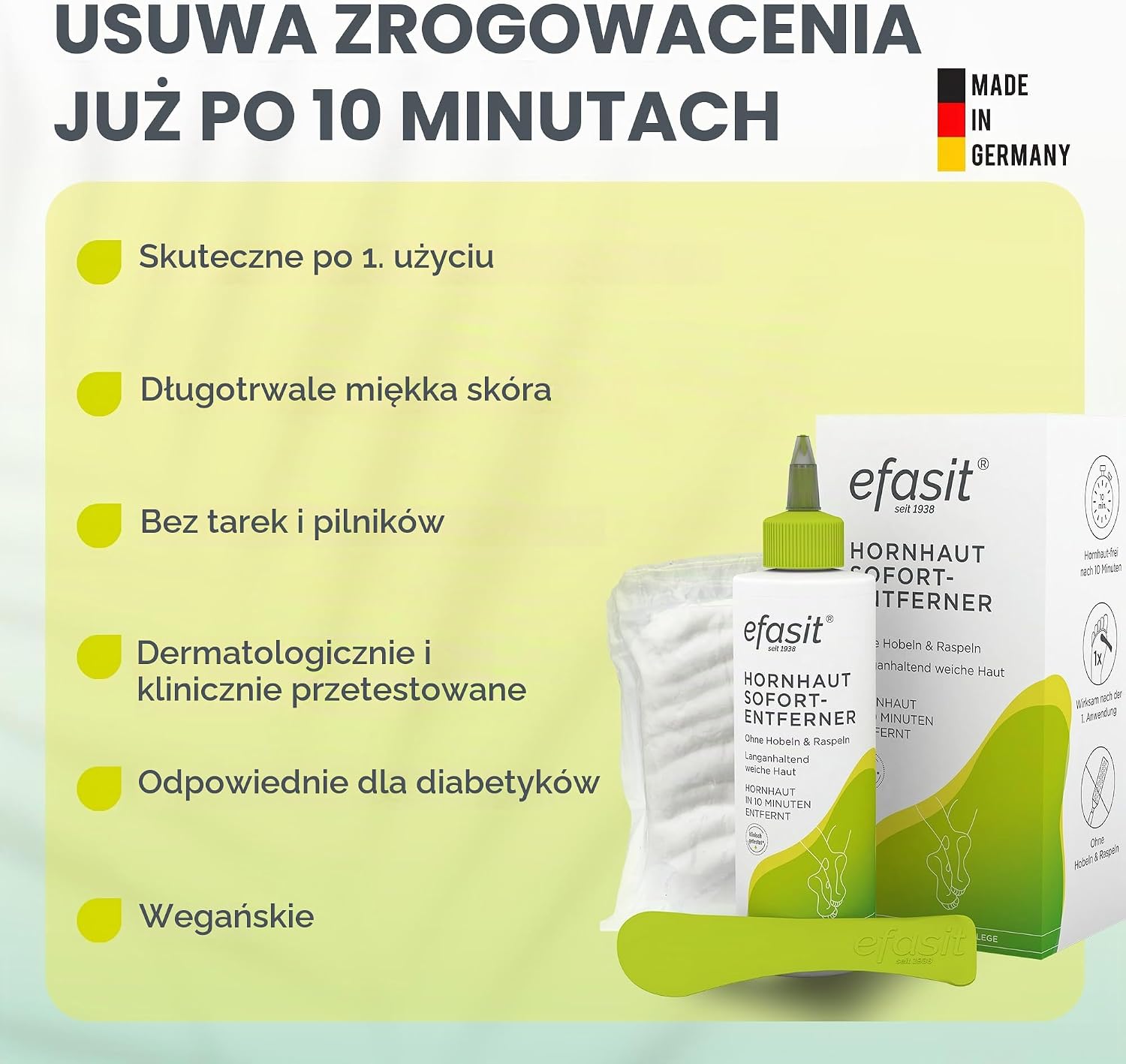 Detalle de efasit BUNDLE HH S-E – zestaw do usuwania zrogowaceń z kremem