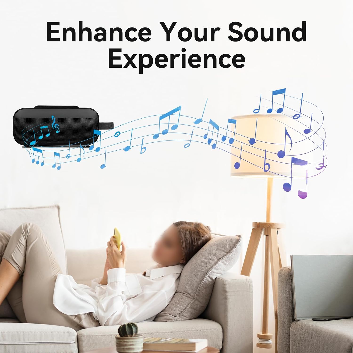 Detalle de Shinar Metal Wall Mount for SoundLink Flex 2024 and SoundLink Max — Wall Bracket with Cable Management (Black)