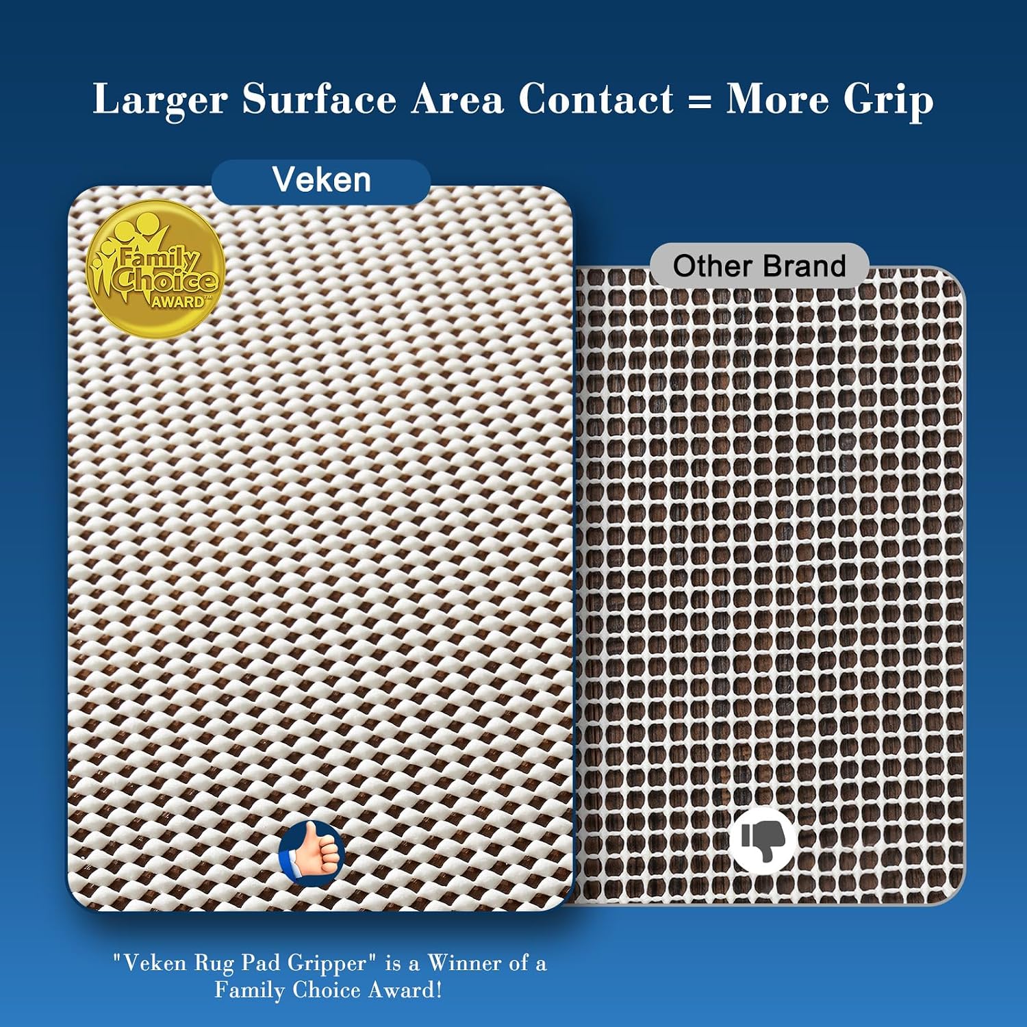 Detalle 2 de Veken 9x12 Rug Pad Gripper 🏠