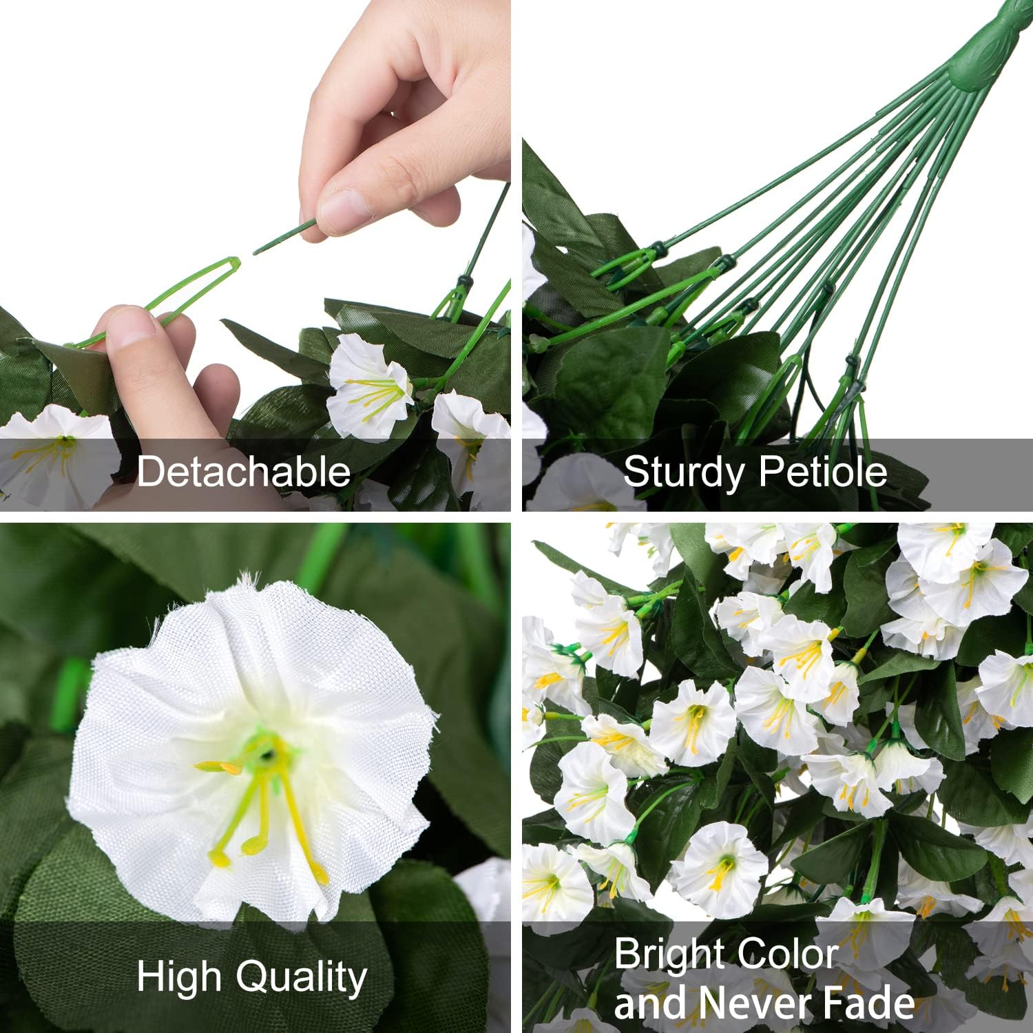 Thumbnail 2 de HyeFlora Morning Glory Hanging Vines 19in