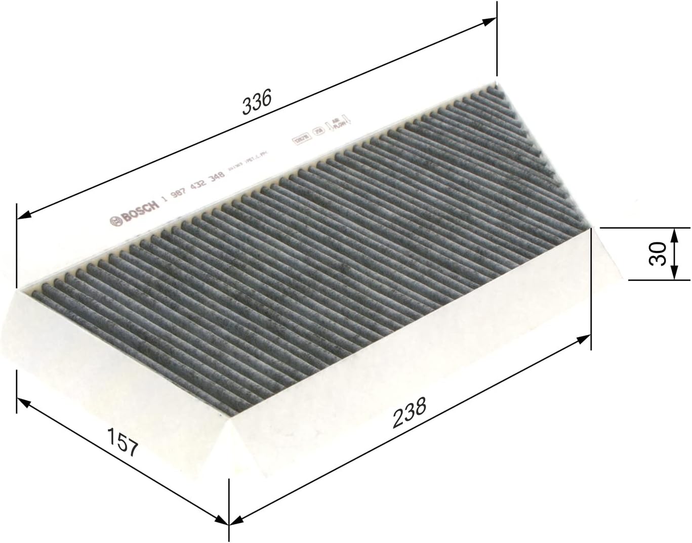 Thumbnail 1 de Bosch R2348 filtre d’habitacle au charbon actif : air plus sain et moins d’odeurs