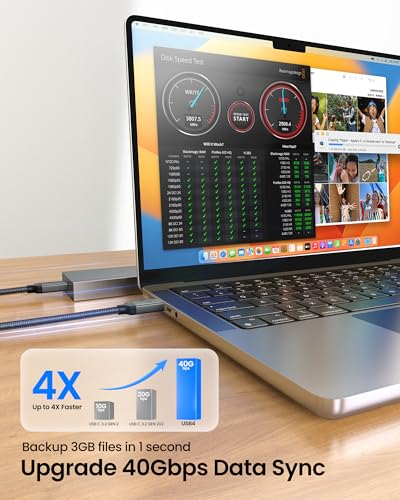 Thumbnail 1 de Silkland Cable Thunderbolt 4 40Gbps USB4 8K/6K/5K⚡