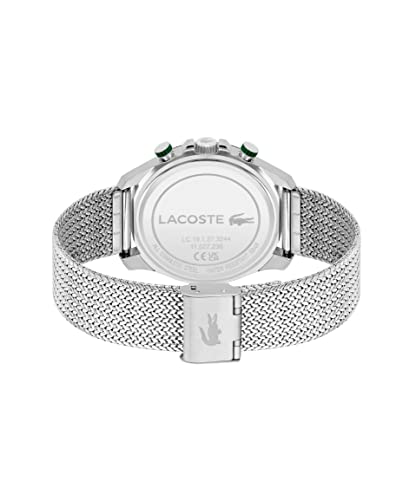 Thumbnail 2 de Lacoste Orologio Neo Heritage Cronografo al Quarzo da Uomo, Cinturino Acciaio Inossidabile Argentato – 2011255