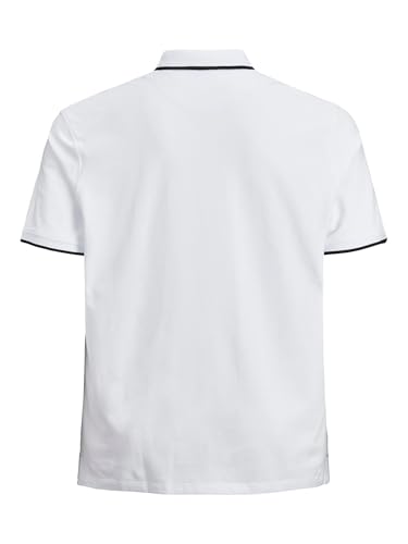 Detalle de Jack & Jones JJepaulos Polo Ss Noos Pls Camiseta Hombre White Detail:ps 4XL
