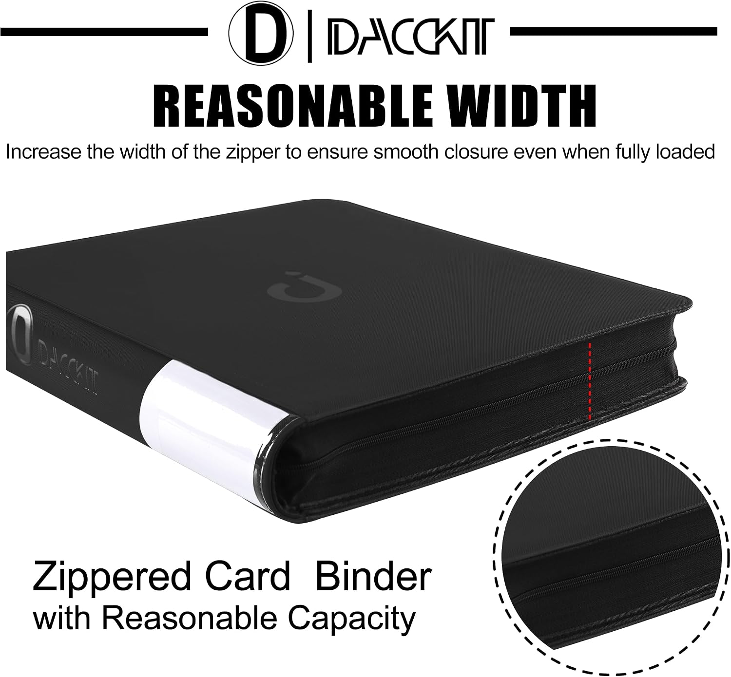 Thumbnail 6 de Premium Card Binder 20 Pocket (Model A, Classic Black) – Holds 2000 Cards
