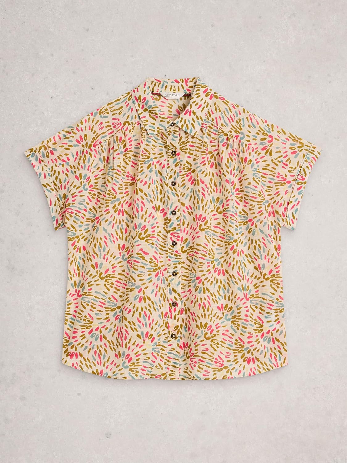 Detalle de White Stuff Orla Shirt Femme (Lot de 1) — Chemise coton haute qualité