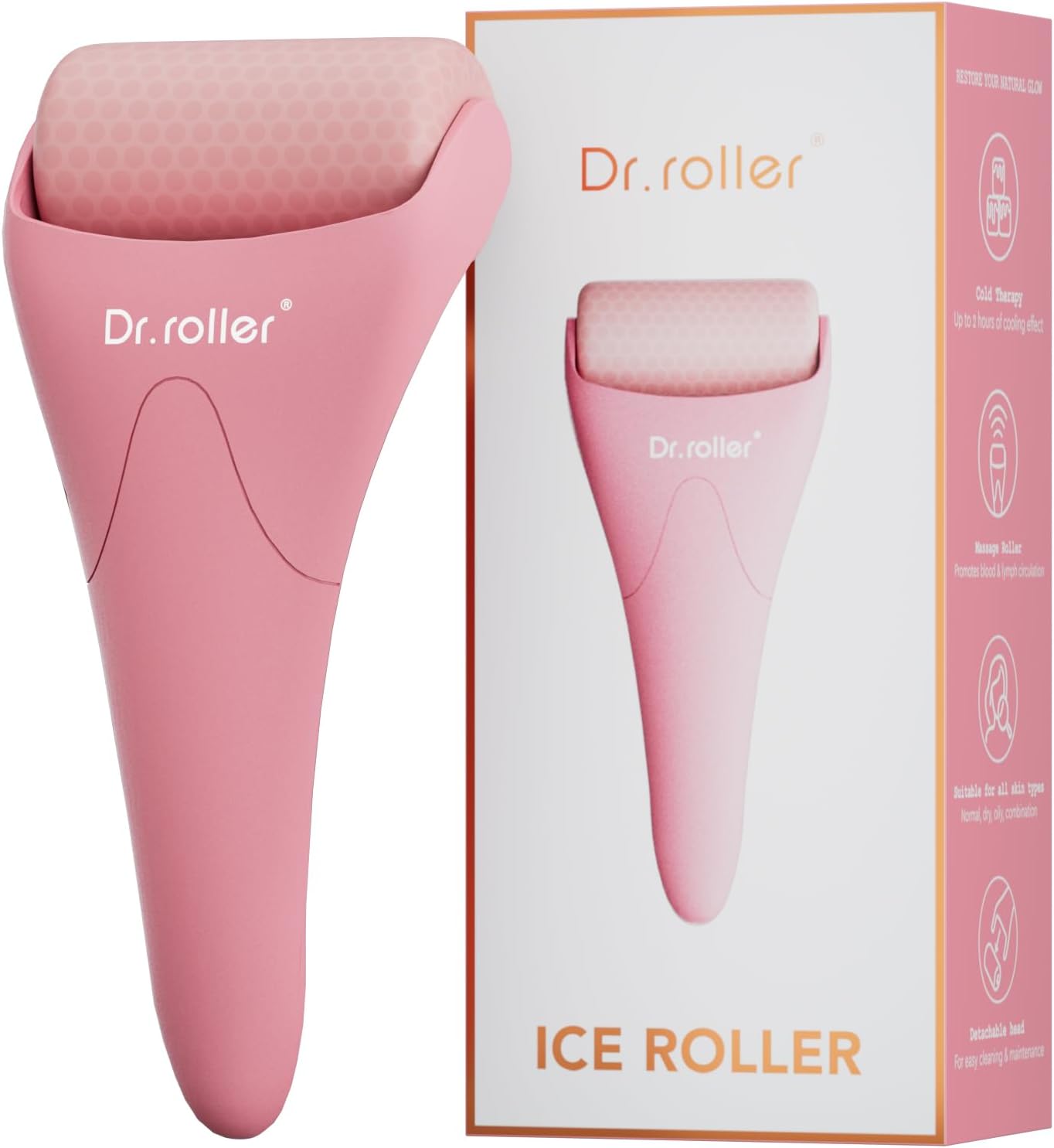 Dr.roller Ice Roller for Face and Eyes silicone massager