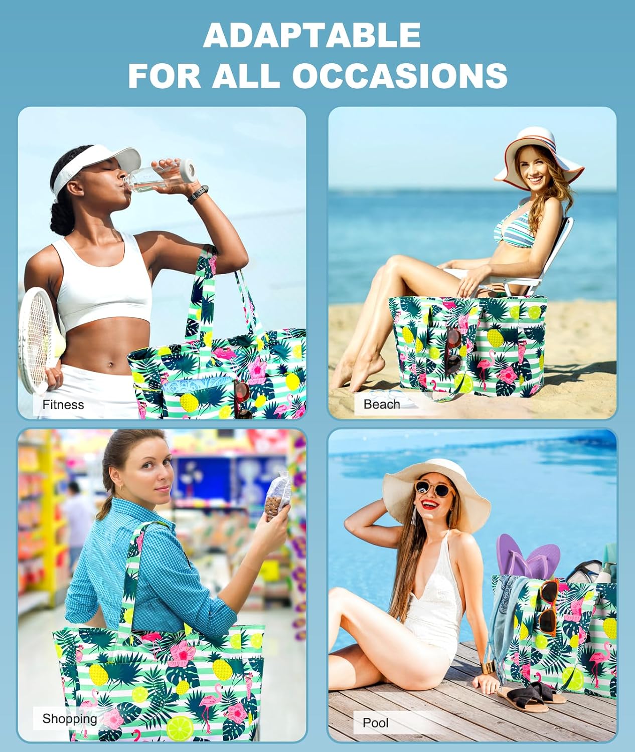Thumbnail 6 de ISEYOU Extra Large Beach Bag: Waterproof, Foldable and Ultra-Spacious