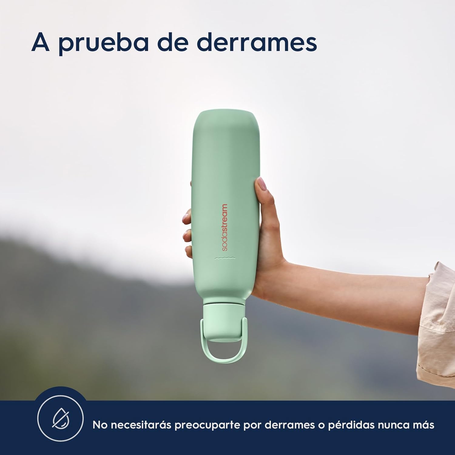 Thumbnail 3 de SodaStream fizz&go Stainless Steel - Botella de 900 ml