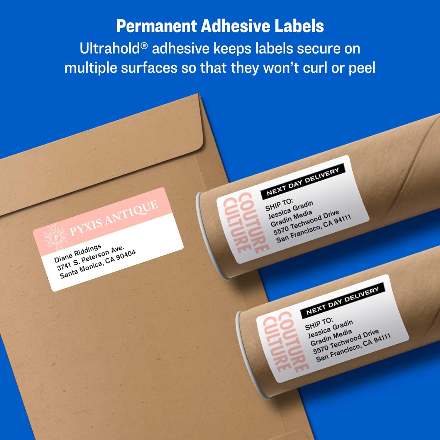 Thumbnail 4 de Avery 5264 Printable Shipping Labels, 3-1/3 x 4 in, Sure Feed, TrueBlock, 150 Count
