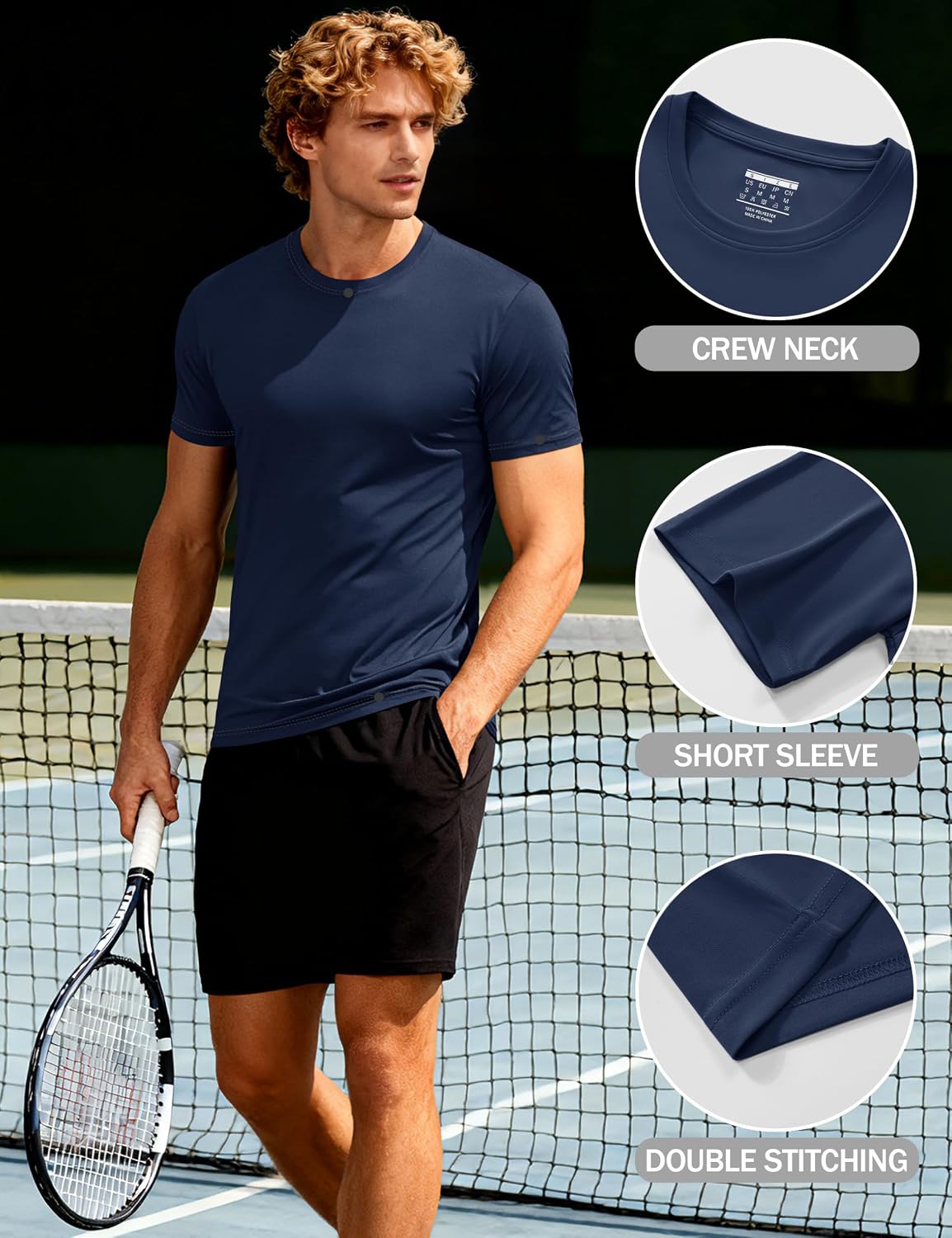Thumbnail 5 de KEFITEVD UV-Shirt Herren Sportshirt Kurzarm UPF50+