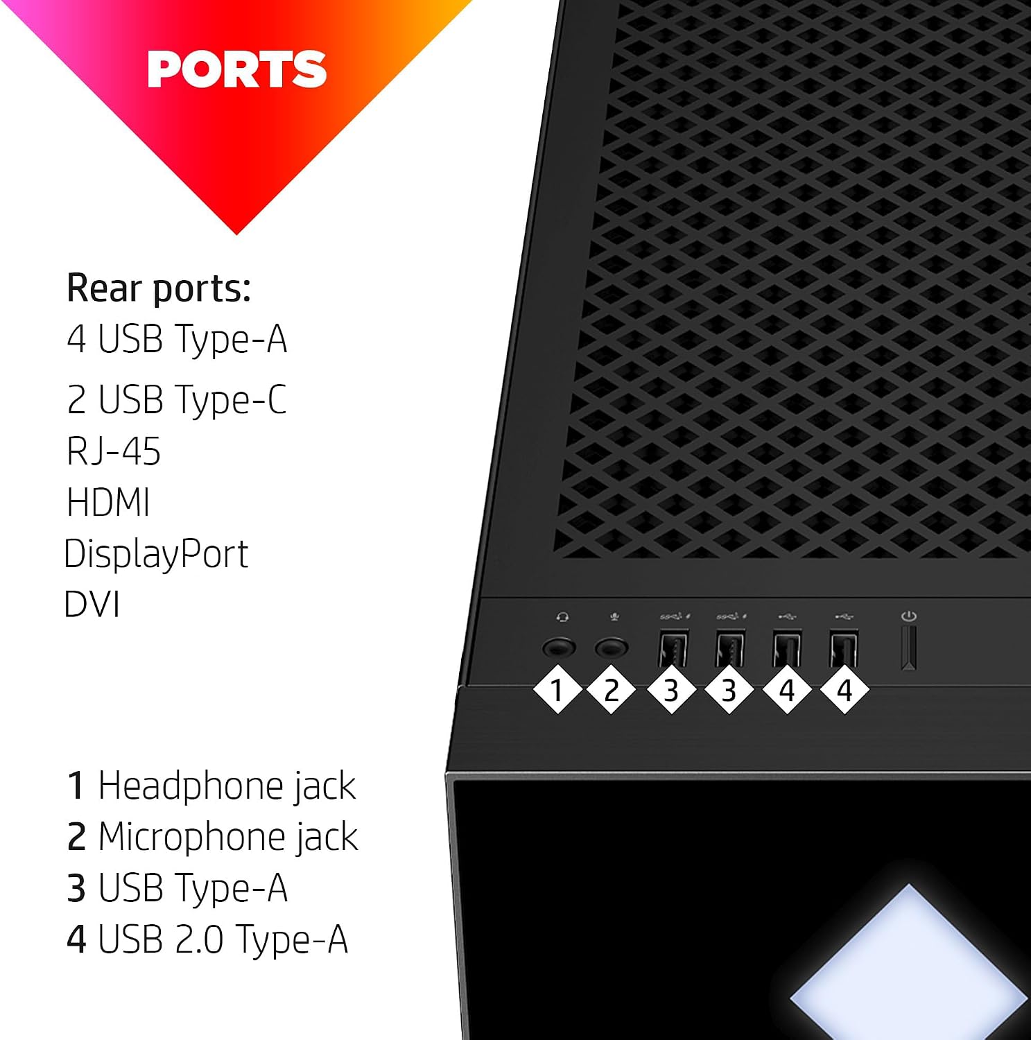 Detalle 1 de HP Gaming Desktop 32GB RAM