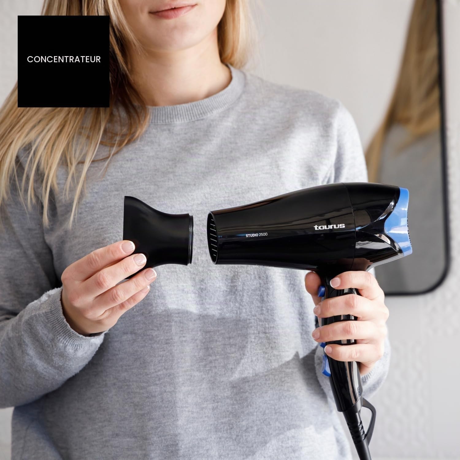 Thumbnail 6 de Taurus Studio 2500 haardroger, 2400 W, opvouwbaar met diffuser