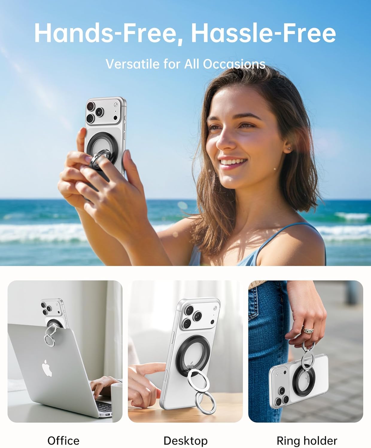 Thumbnail 5 de Syncwire MagSafe Phone Grip (360° Magnetic Ring Holder with Kickstand)