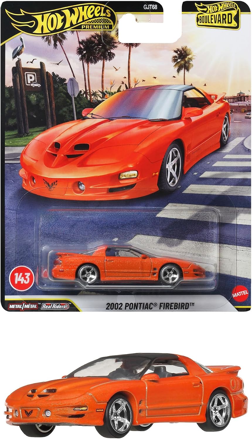 Detalle de Hot Wheels JHW17 ブールバード 2002 ポンティアック・ファイヤーバード 1/64ミニカー オレンジ