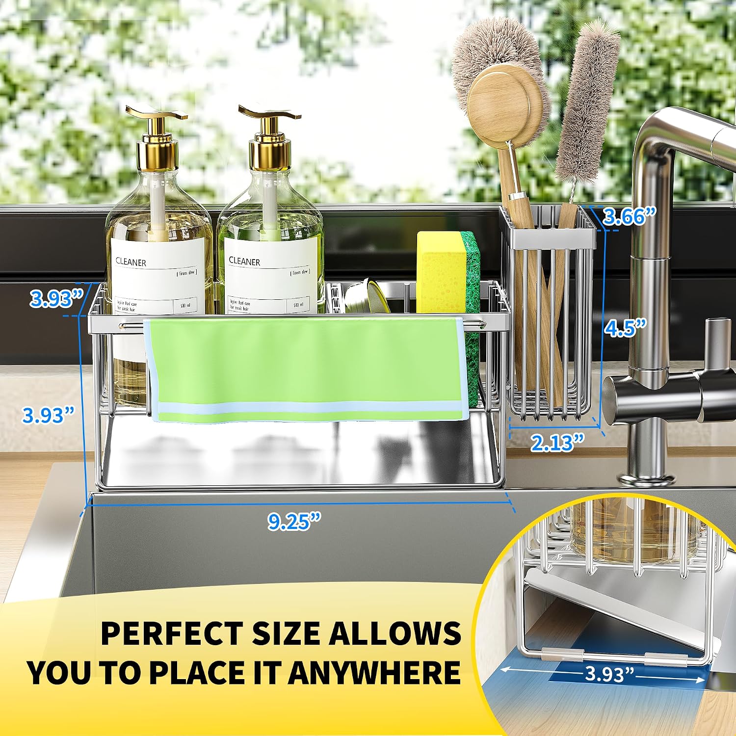 Detalle 2 de Cisily Kitchen Sink Caddy 9.25-inch