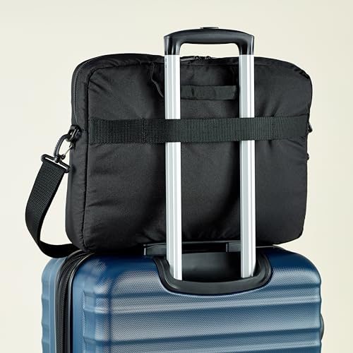 Thumbnail 8 de Amazon Basics Borsa a tracolla per laptop compatto: custodia imbottita e tasche accessorie per trasporto sicuro fino a 43,94 cm