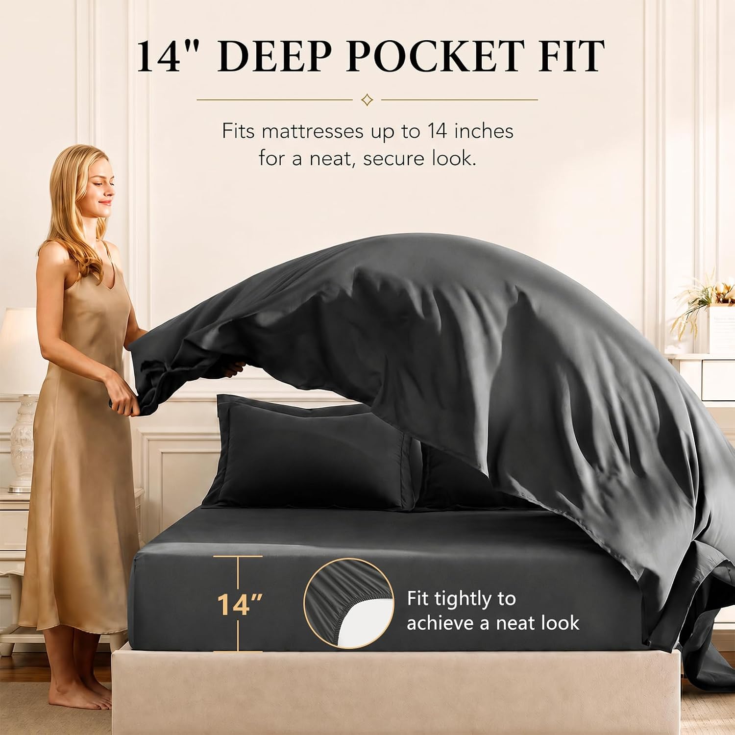 Thumbnail 4 de CozyLux Queen 7-piece Comforter Set