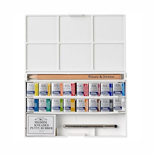 Winsor & Newton Cotman Sketcher Deluxe – Caja de 16 medio godets