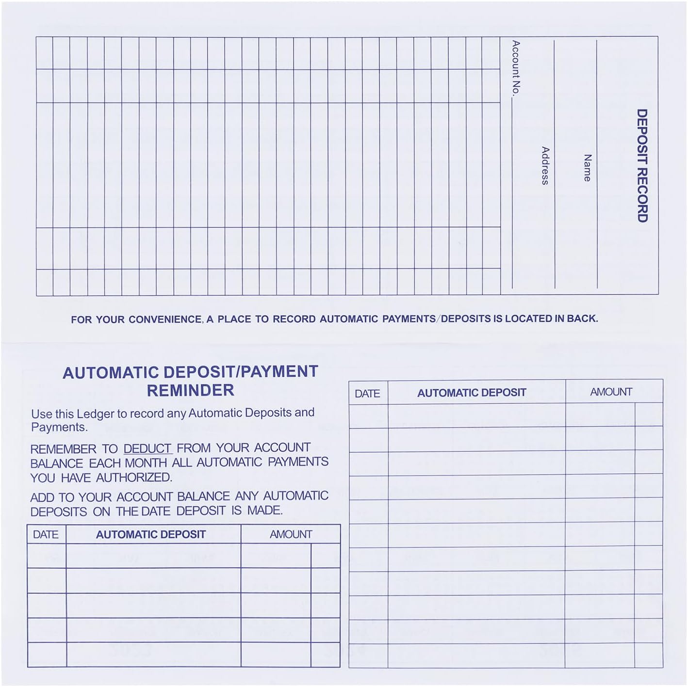 Detalle 2 de CASMONAL cs20230831004 Checkbook Registers, 20-Pack for Personal or Business Tracking