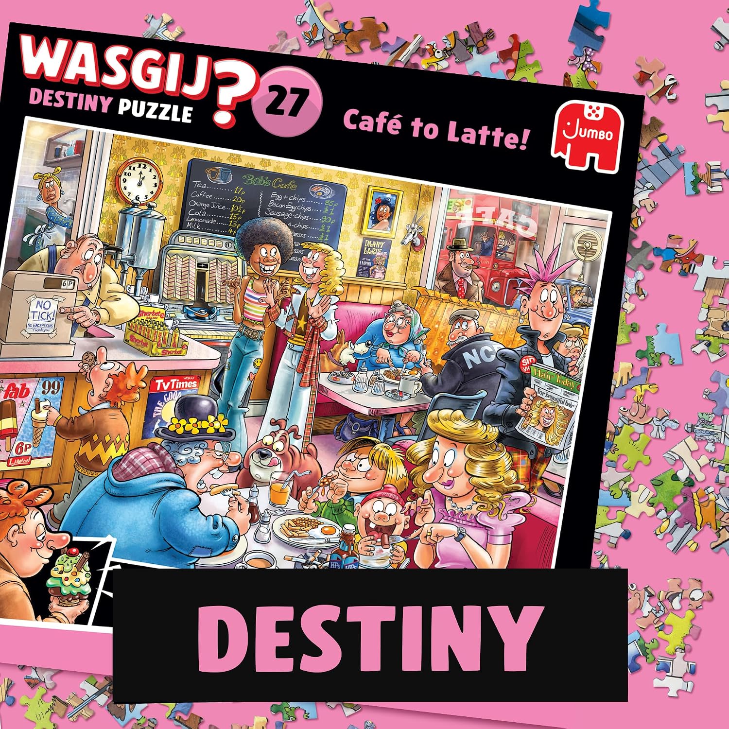 Detalle de Jumbo Wasgij Destiny 27 1110100596 legpuzzel, 1000 stukjes, gerecycleerd karton