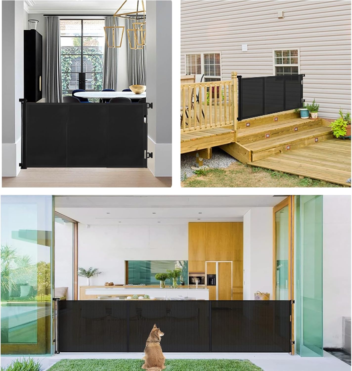 Thumbnail 6 de 3M Extra Wide Retractable Baby Gate (Up to 120" wide) for Kids & Pets