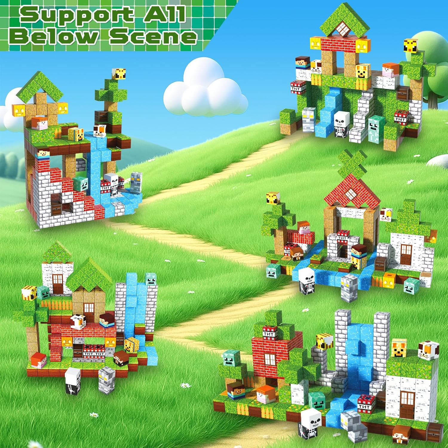 Detalle de Goody King Magnetic Blocks 200PCS magnetic building set 🧩