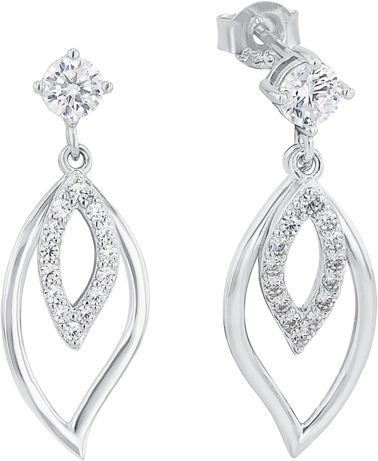 Thumbnail 6 de Amor Ohrhänger 925 Sterling Silber Damen – Zirkonia-Steinchen, mit Box