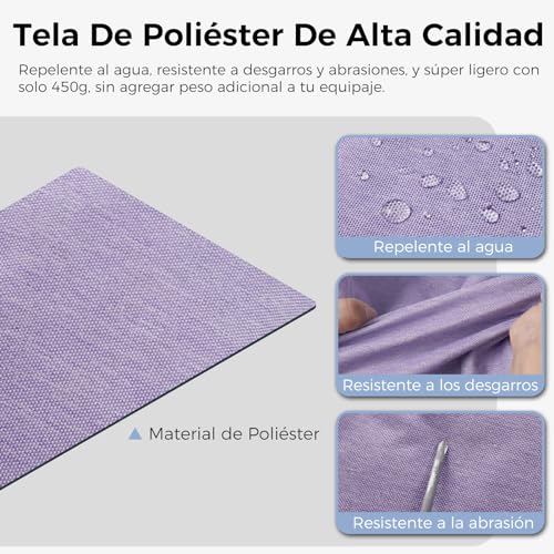 Thumbnail 6 de Fmeida Bolsa de Viaje Grande 65L, plegable y resistente, color púrpura