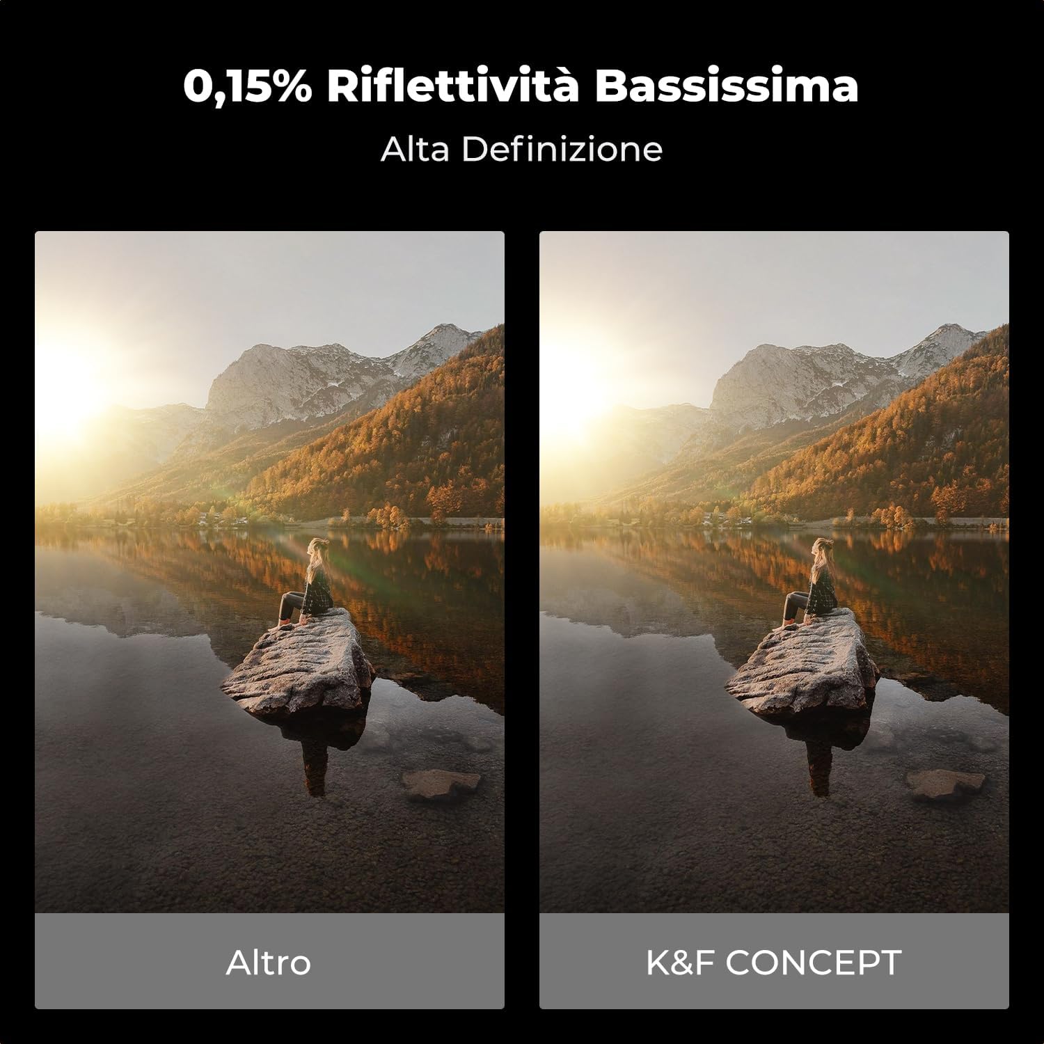Thumbnail 4 de K&F CONCEPT Nano-X Pro 95mm Filtro polarizzatore circolare CPL con telaio in ottone