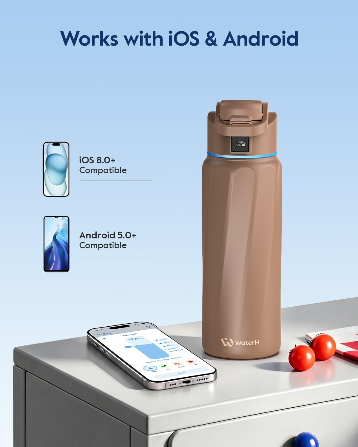 Thumbnail 6 de BOOST Smart Water Bottle 32 oz hydration tracker 💧