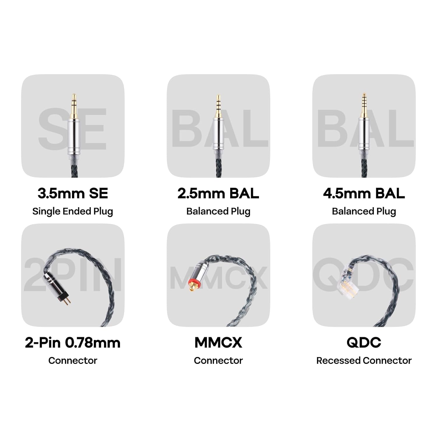 Thumbnail 3 de Linsoul Tripowin Zonie 16 Core SPC Cable Moss