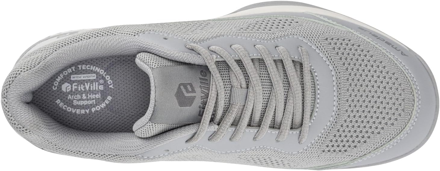 Thumbnail 5 de FitVille Amadeus Tennis V2 Wide Pickleball Shoes for Men with Arch Support