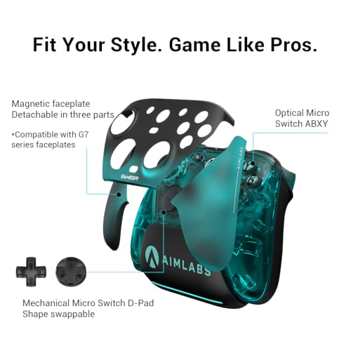 Detalle de GameSir G7 Pro Controller 1000Hz Edition Aimlabs – Stazione Ricarica e Display per Xbox Series X|S, Xbox One, PC e Android