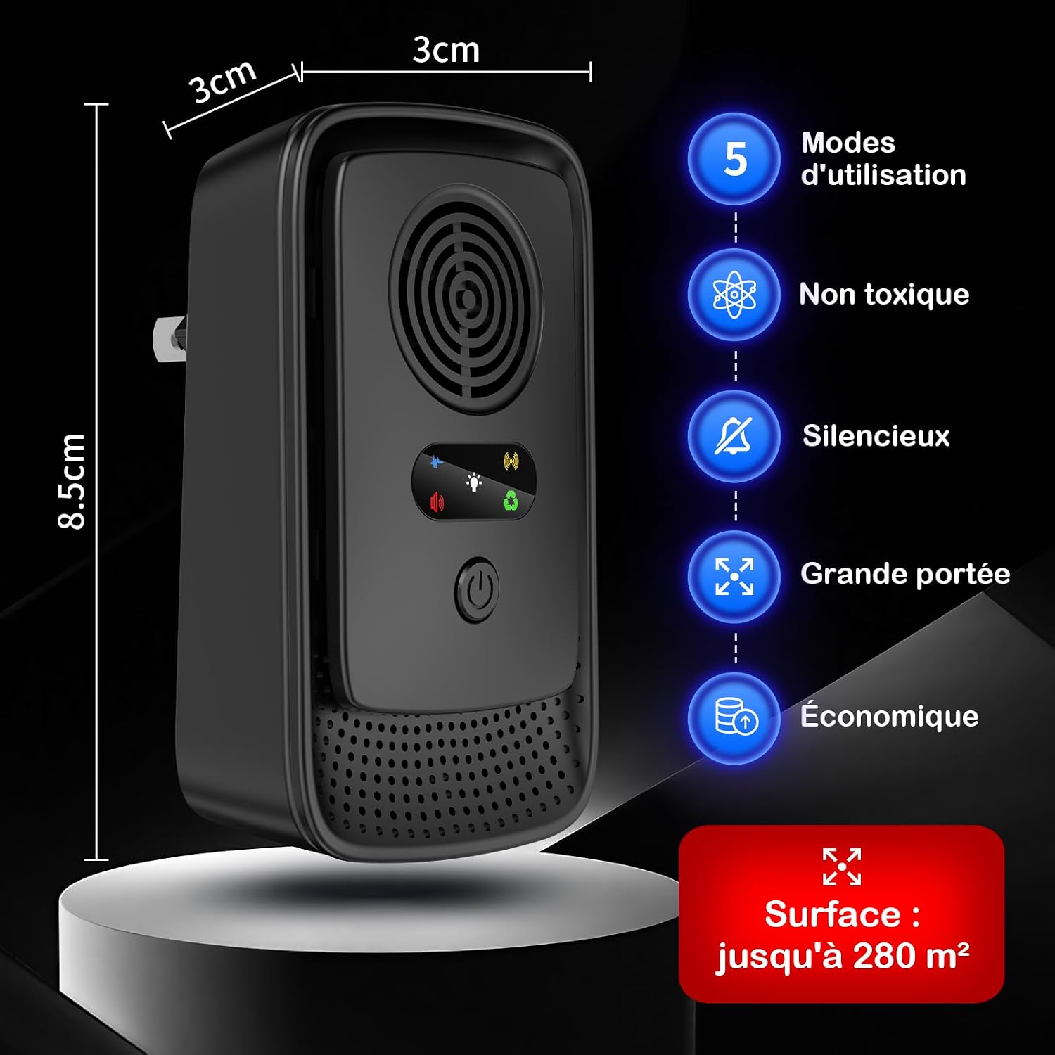 Detalle de Roledy Répulsif Ultrasons 2-pack 📢