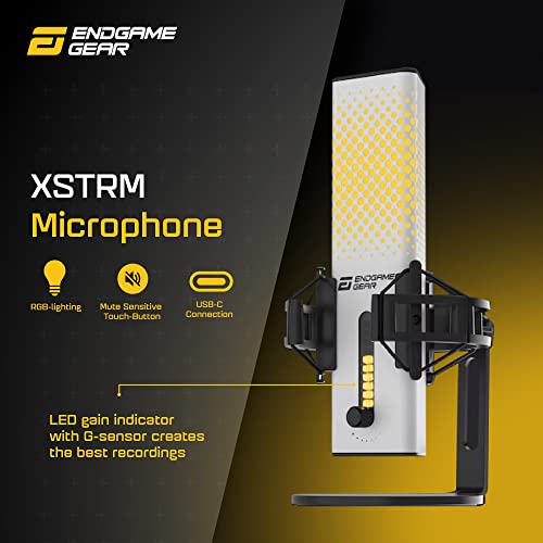 Detalle de ENDGAME GEAR XSTRM USB Mikrofon – Studioqualität für Streaming, Podcast & Aufnahmen