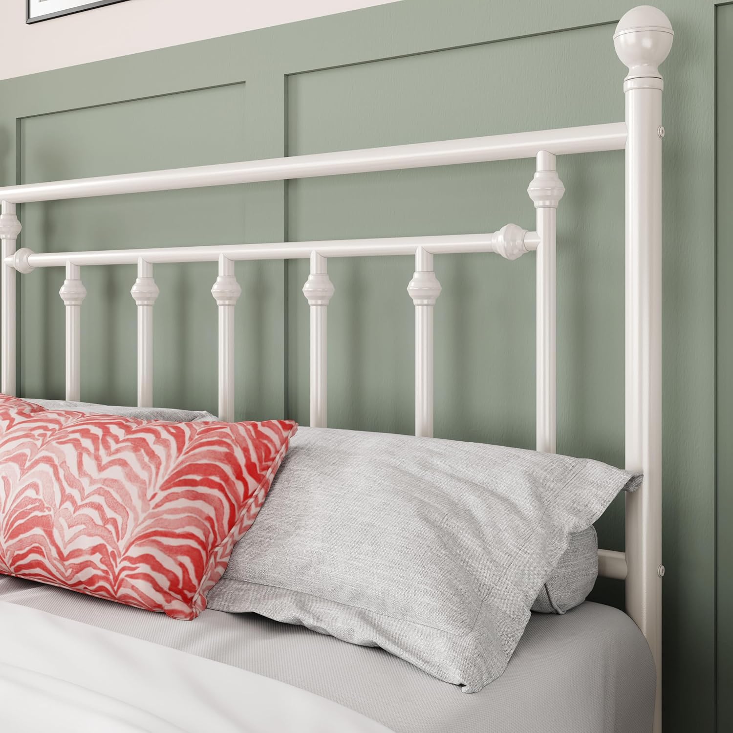 Detalle de Allewie Metal Platform Bed Frame, Queen Size