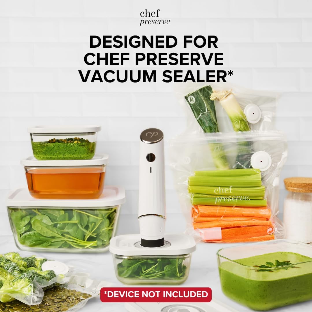 Thumbnail 1 de Chef Preserve Glass Vacuum Seal Containers 3pcs